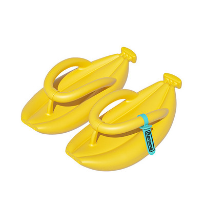 Banano formos šlepetės, skirtos vasarą neslystančios atviros šlepetės kasdieniam dėvėjimui