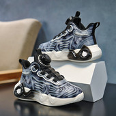 Bērnu basketbola apavi Jaunas zēnu kedas Modes elpojošas, neslīdošas meiteņu basketbola apavi 27-40 izmērs