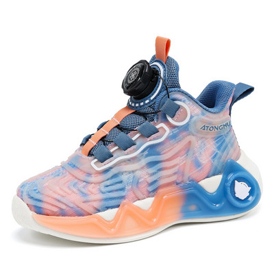 Bērnu basketbola apavi Jaunas zēnu kedas Modes elpojošas, neslīdošas meiteņu basketbola apavi 27-40 izmērs