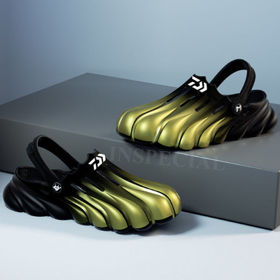 Daiwa nyári szabadtéri sportok férfi vízálló, csúszásmentes horgászszandálok, alkalmi könnyű, kopásálló strand gázlócipők