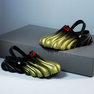 Daiwa nyári szabadtéri sportok férfi vízálló, csúszásmentes horgászszandálok, alkalmi könnyű, kopásálló strand gázlócipők