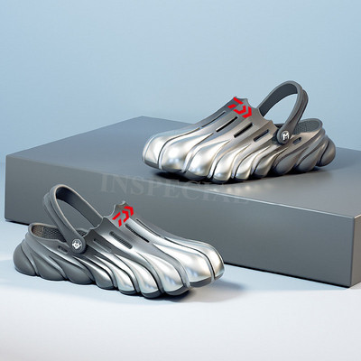 Daiwa nyári szabadtéri sportok férfi vízálló, csúszásmentes horgászszandálok, alkalmi könnyű, kopásálló strand gázlócipők