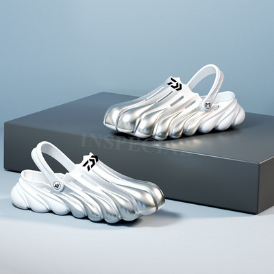 Daiwa nyári szabadtéri sportok férfi vízálló, csúszásmentes horgászszandálok, alkalmi könnyű, kopásálló strand gázlócipők