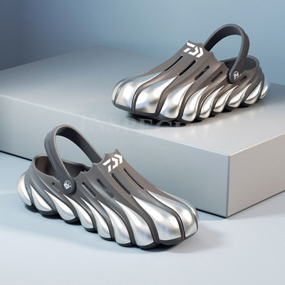 Daiwa nyári szabadtéri sportok férfi vízálló, csúszásmentes horgászszandálok, alkalmi könnyű, kopásálló strand gázlócipők