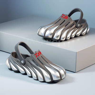 Daiwa nyári szabadtéri sportok férfi vízálló, csúszásmentes horgászszandálok, alkalmi könnyű, kopásálló strand gázlócipők