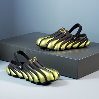 Daiwa nyári szabadtéri sportok férfi vízálló, csúszásmentes horgászszandálok, alkalmi könnyű, kopásálló strand gázlócipők