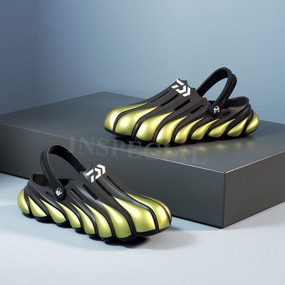 Daiwa nyári szabadtéri sportok férfi vízálló, csúszásmentes horgászszandálok, alkalmi könnyű, kopásálló strand gázlócipők