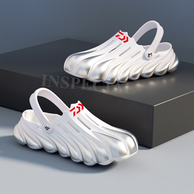 Daiwa nyári szabadtéri sportok férfi vízálló, csúszásmentes horgászszandálok, alkalmi könnyű, kopásálló strand gázlócipők