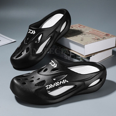 Daiwa Summer vyriški kvėpuojantys neslystantys paplūdimio sandalai, kasdieniai, greitai džiūstantys, lengvi, tvirti, nuimami žvejybos bateliai