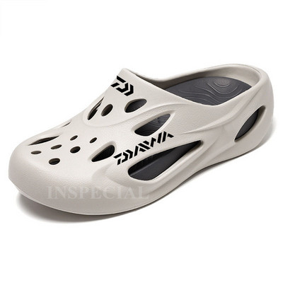 Daiwa nyári férfi, légáteresztő, csúszásmentes strandszandál, alkalmi, gyorsan száradó, könnyű, strapabíró, kivehető horgászcipő