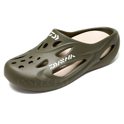 Daiwa nyári férfi, légáteresztő, csúszásmentes strandszandál, alkalmi, gyorsan száradó, könnyű, strapabíró, kivehető horgászcipő