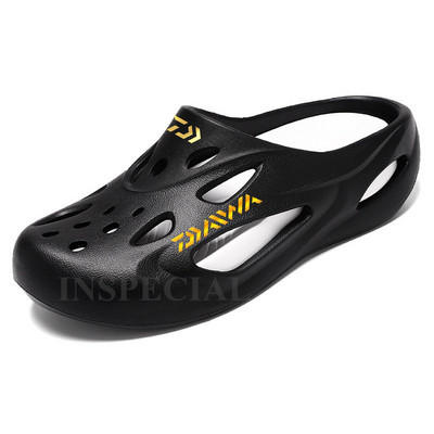 Daiwa nyári férfi, légáteresztő, csúszásmentes strandszandál, alkalmi, gyorsan száradó, könnyű, strapabíró, kivehető horgászcipő