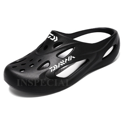 Daiwa nyári férfi, légáteresztő, csúszásmentes strandszandál, alkalmi, gyorsan száradó, könnyű, strapabíró, kivehető horgászcipő