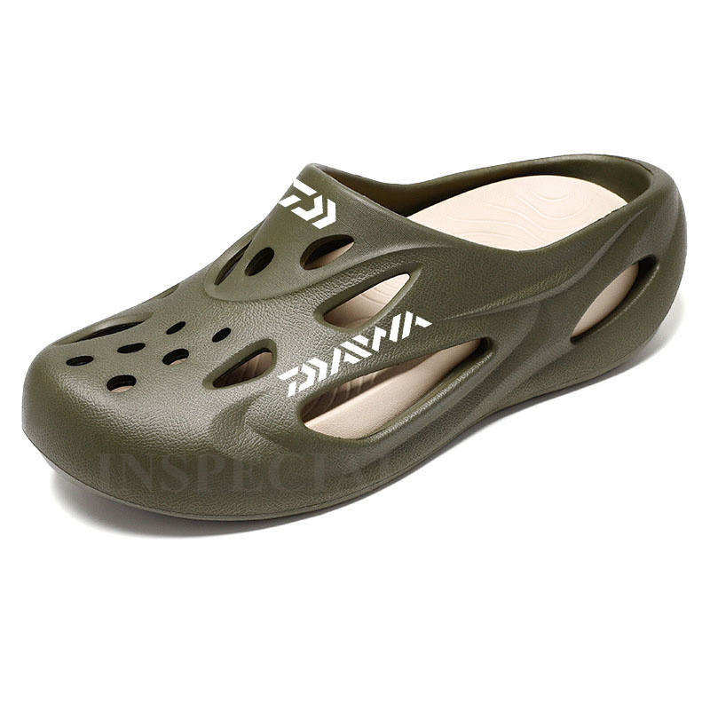 Daiwa nyári férfi, légáteresztő, csúszásmentes strandszandál, alkalmi, gyorsan száradó, könnyű, strapabíró, kivehető horgászcipő