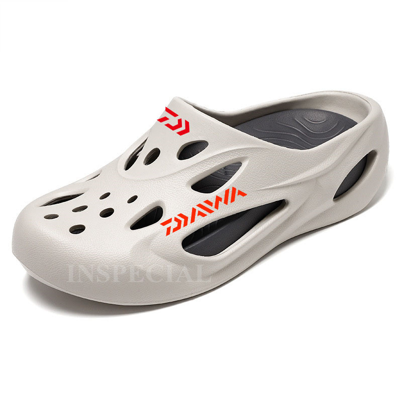 Daiwa nyári férfi, légáteresztő, csúszásmentes strandszandál, alkalmi, gyorsan száradó, könnyű, strapabíró, kivehető horgászcipő