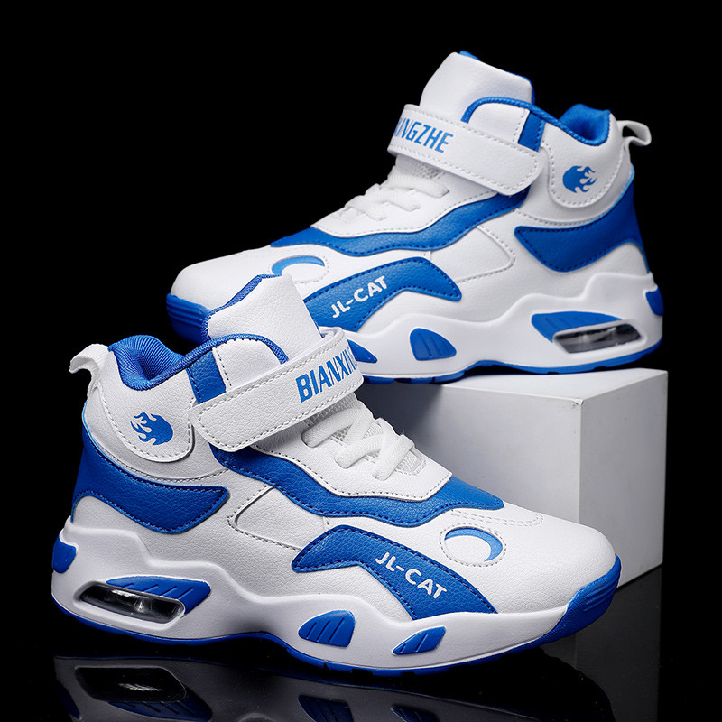 Bērnu zīmola basketbola apavi Brīvdabas meiteņu sporta skriešanas apavi Studentu zēnu augstas kvalitātes basketbola apavi 28-40