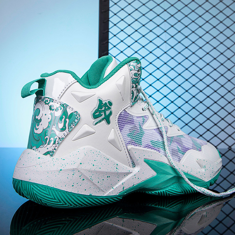 Vaikiški krepšinio bateliai Nauji vyriški sportiniai bateliai Madingi kvėpuojantys neslystantys moteriški krepšinio bateliai 31-40 dydis