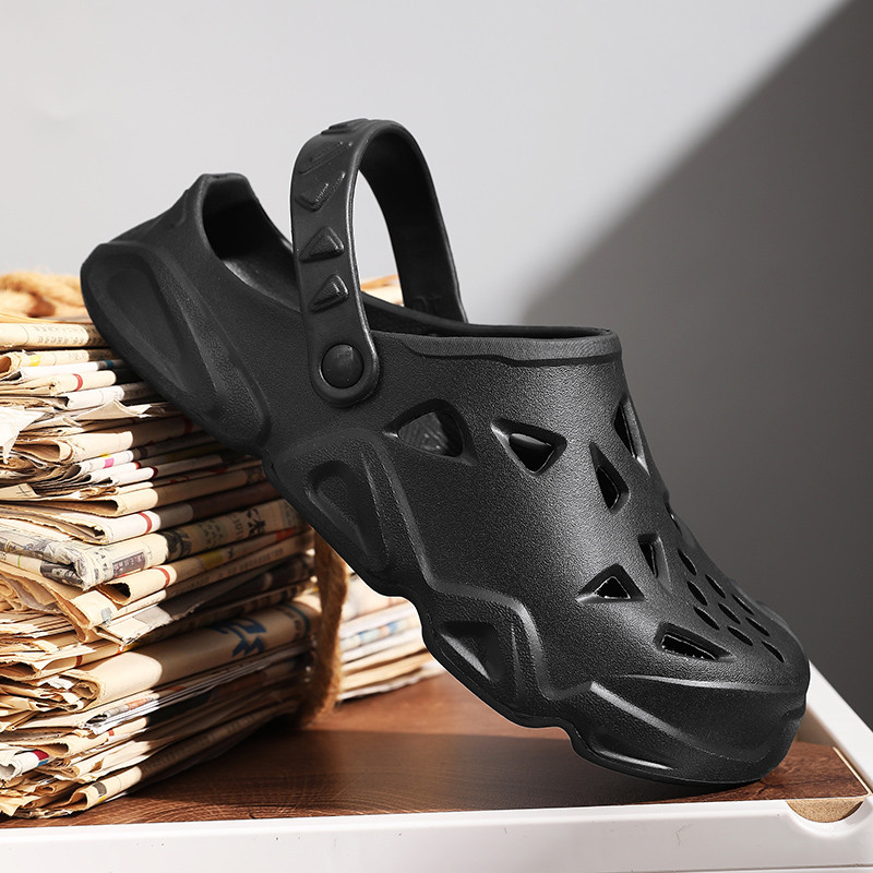 BOANXIL Vīriešu elpojošas čības Ikdienas Simts koka tupelēm Kurpes Baltas Čības Vasaras Vīriešu Dārza Kurpes Vīriešu Pludmales Sandales