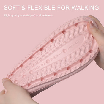Домашни чехли за баня с дебела платформа Мъжки модни меки подметки EVA вътрешни пързалки Дамски сандали Летни 2023 г. Неплъзгащи се джапанки