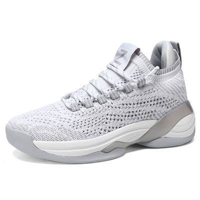 Férfi tornacipők Új alkalmi cipők Kosárlabdacipők Kényelmes Repülő Szövött Lélegző Sport Elasztikus Futó Csúszásmentes Férfi Cipők