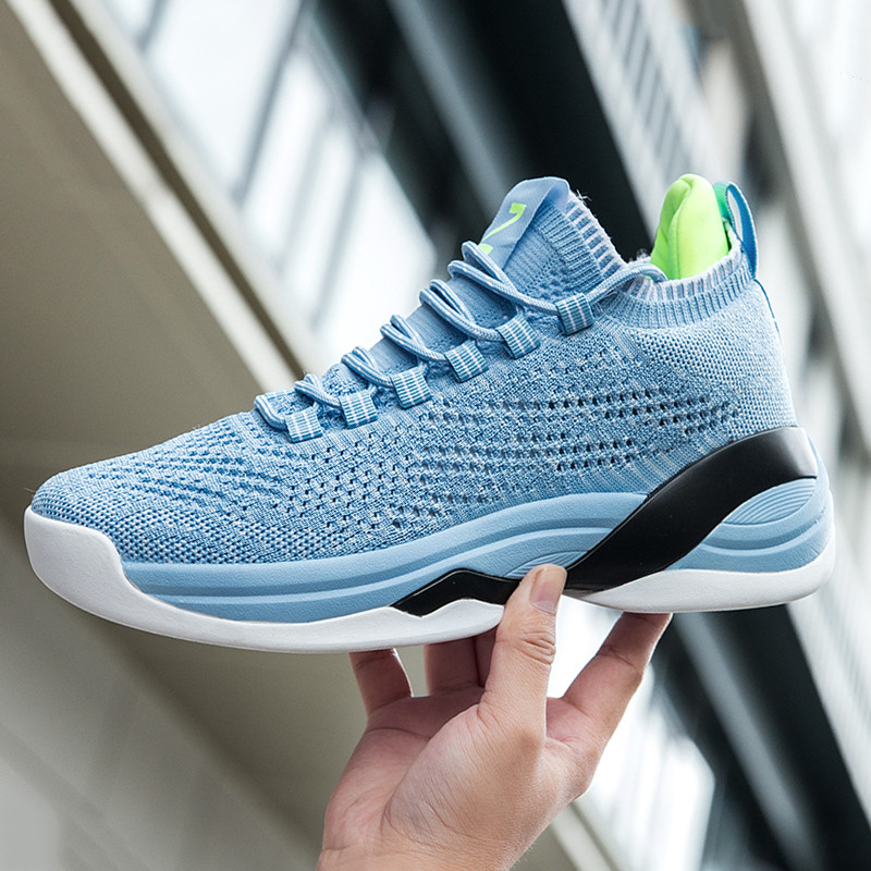 Férfi tornacipők Új alkalmi cipők Kosárlabdacipők Kényelmes Repülő Szövött Lélegző Sport Elasztikus Futó Csúszásmentes Férfi Cipők