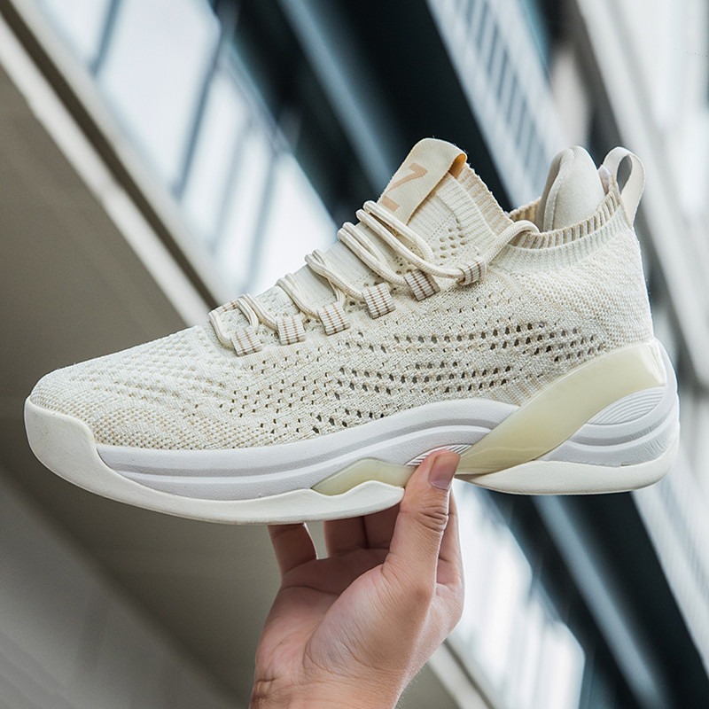 Férfi tornacipők Új alkalmi cipők Kosárlabdacipők Kényelmes Repülő Szövött Lélegző Sport Elasztikus Futó Csúszásmentes Férfi Cipők