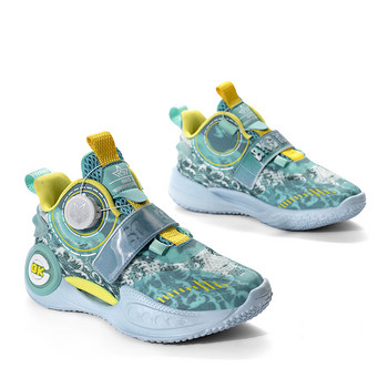 Нови дишащи спортни баскетболни обувки за момчета Модни ежедневни обувки за момичета Детски неплъзгащи се спортни маратонки за бягане 31-40