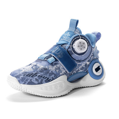 Új fiú lélegző sport kosárlabda cipő lány divat alkalmi cipő gyerek csúszásmentes sport futócipő31-40