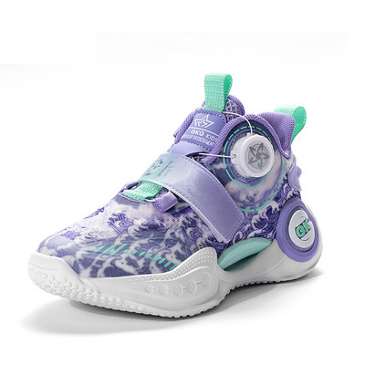 Új fiú lélegző sport kosárlabda cipő lány divat alkalmi cipő gyerek csúszásmentes sport futócipő31-40