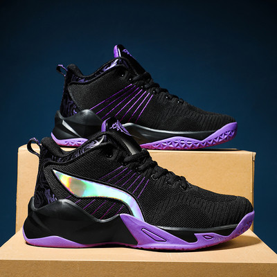 Aukštos kokybės berniukų vyriški krepšinio batai Vyriški amortizuojantys lengvi krepšinio sportbačiai Vyriški Zapatos Hombre kvėpuojantys lauko sportiniai bateliai