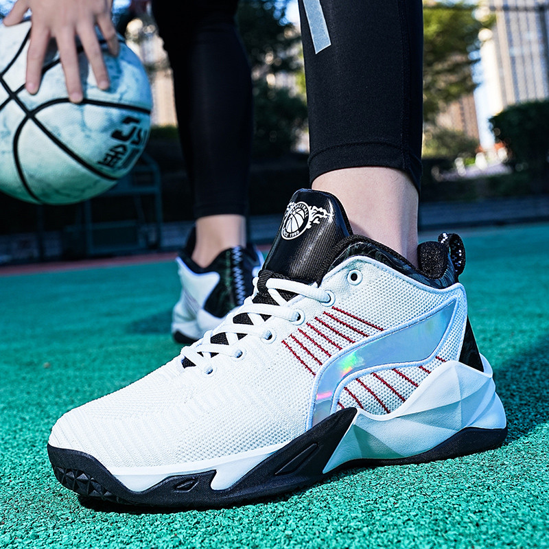 Aukštos kokybės berniukų vyriški krepšinio batai Vyriški amortizuojantys lengvi krepšinio sportbačiai Vyriški Zapatos Hombre kvėpuojantys lauko sportiniai bateliai