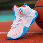 Gyerek kosárlabdacipő diák gyerek sport futócipő légáteresztő kopásálló fiú gyerek kosárlabda tornacipő hálós cipő