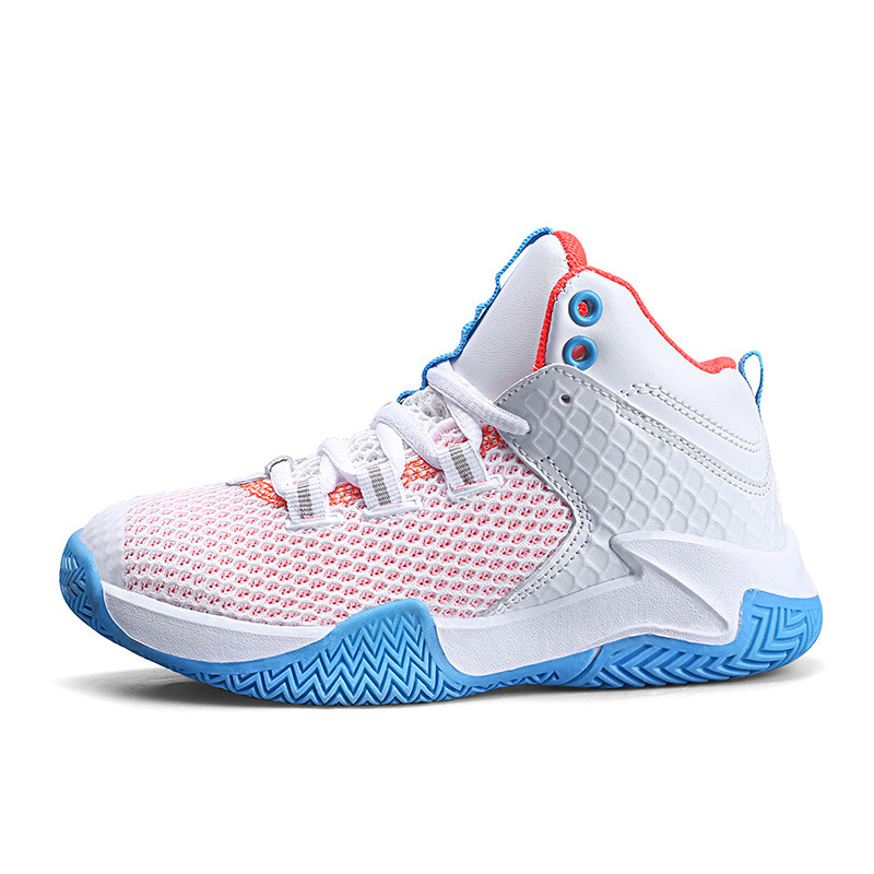 Gyerek kosárlabdacipő diák gyerek sport futócipő légáteresztő kopásálló fiú gyerek kosárlabda tornacipő hálós cipő