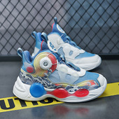 Bērnu basketbola apavi Ērti Spēcīgi Aptinumi Neslīdoši Nodilumizturīgi elastīgi Sporta Apavi Elpojoši