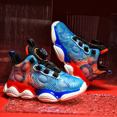 Fiú márkájú kosárlabdacipők gyerekeknek tornacipők vastag talpú, csúszásmentes gyermek sportcipők gyermek fiú kosár tornacipők