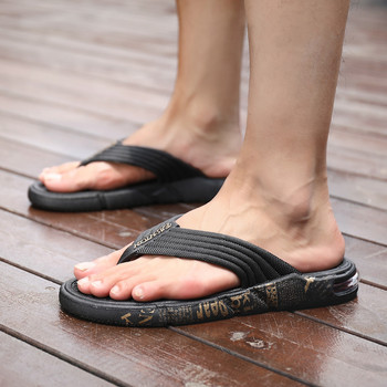 Джапанки за мъже Изчистен стил Гумени чехли Дишащи бързосъхнещи плажни обувки Домашни ежедневни сабо