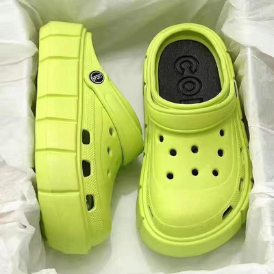 Fashion Charms Clog Shoes Външни дамски чехли Дебела подметка Висококачествени кръстосани летни сандали за момичета