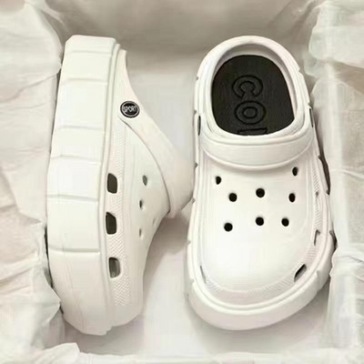 Mados Charms Klumpės Batai Lauke Moteriškos Šlepetės Storas Padas Aukštos kokybės Kryžminiai Vasariniai Sandalai Mergaitėms