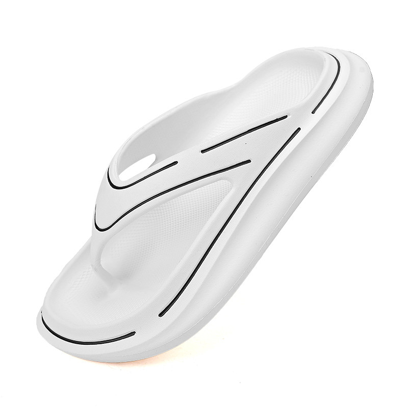 Vastag alsó nyári tanga papucsok kültéri papucsok csúszdák strandszandálok EVA csúszásmentes női pár papucsok menő férfi cipők