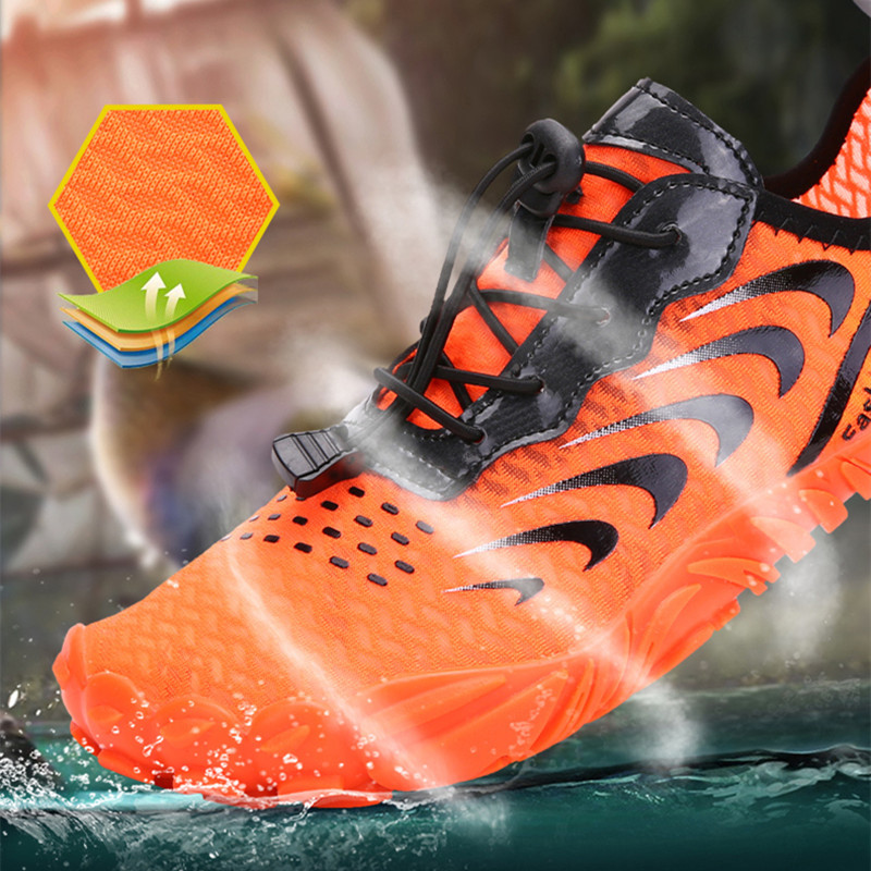 JIEMIAO Férfi Strand Vízi Cipők Csúszásmentes mezítlábas Aqua Shoe Surf Swimming Wading Cipők Női Quick-Dry Fitness Cipők