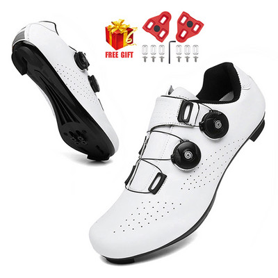 Kerékpáros tornacipő Mtb Férfi önzáró kapcsok Verseny országúti kerékpáros csizmák Speed tornacipők Női kerékpár SPD pedál hegyi kerékpáros cipők