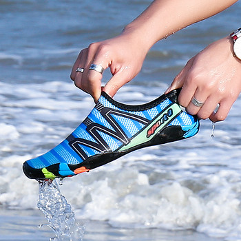 Бързосъхнещи плажни водни обувки Унисекс Плувни аква чехли Морски бос сърф нагоре по течението Маратонки Жени Мъже Леки сандали
