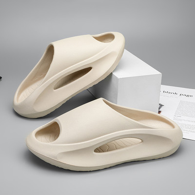 Jaunas vasaras sporta čības pāra čības sievietēm ar biezu dibenu vīriešu slaidi, vieglas āra pludmales sandales vīriešiem