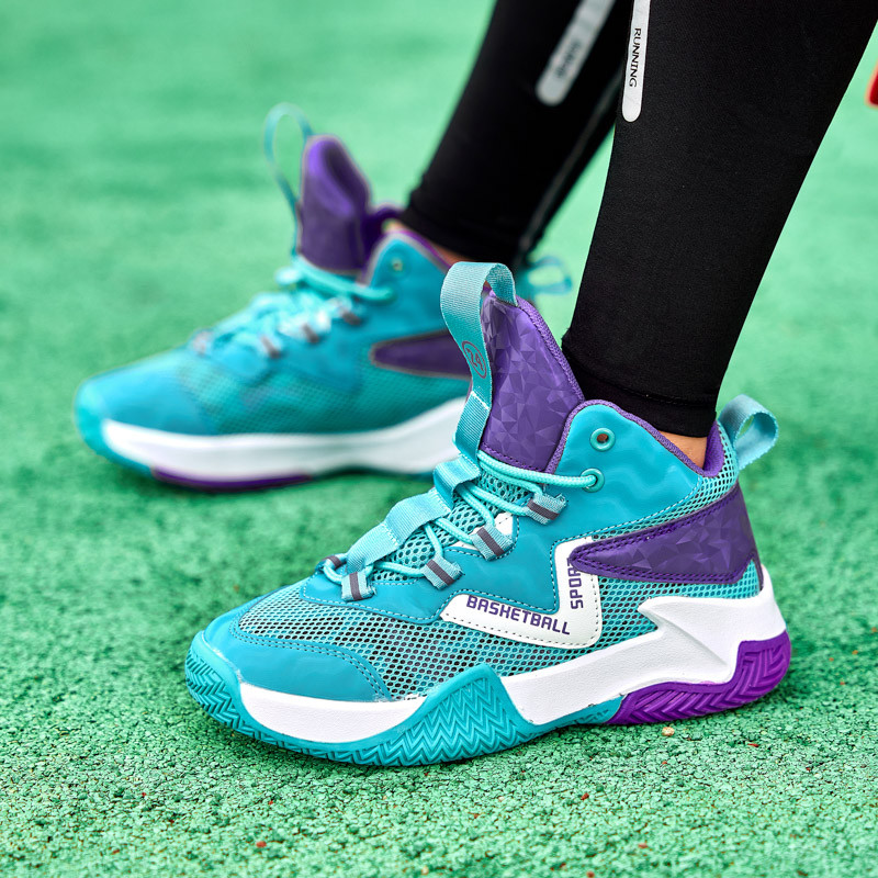 2023 m. Nauji vaikiški krepšinio bateliai berniukams Neslystantys vaikų bėgimo sportbačiai Kvėpuojantys vaikų treniruočių sportbačiai lauke