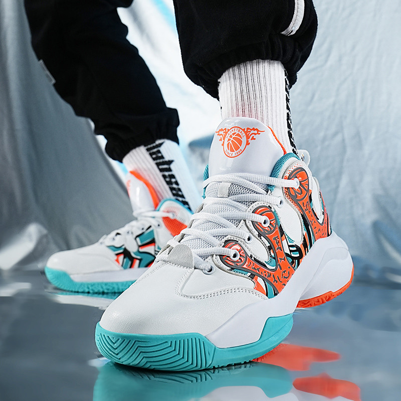 2023 m. Vyriški krepšinio bateliai, amortizatoriai, moteriški sportiniai bateliai, treniruotės Sportiniai vaikų krepšinio sportbačiai, 36–46 dydis