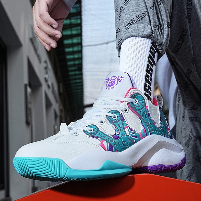 2023 m. Vyriški krepšinio bateliai, amortizatoriai, moteriški sportiniai bateliai, treniruotės Sportiniai vaikų krepšinio sportbačiai, 36–46 dydis