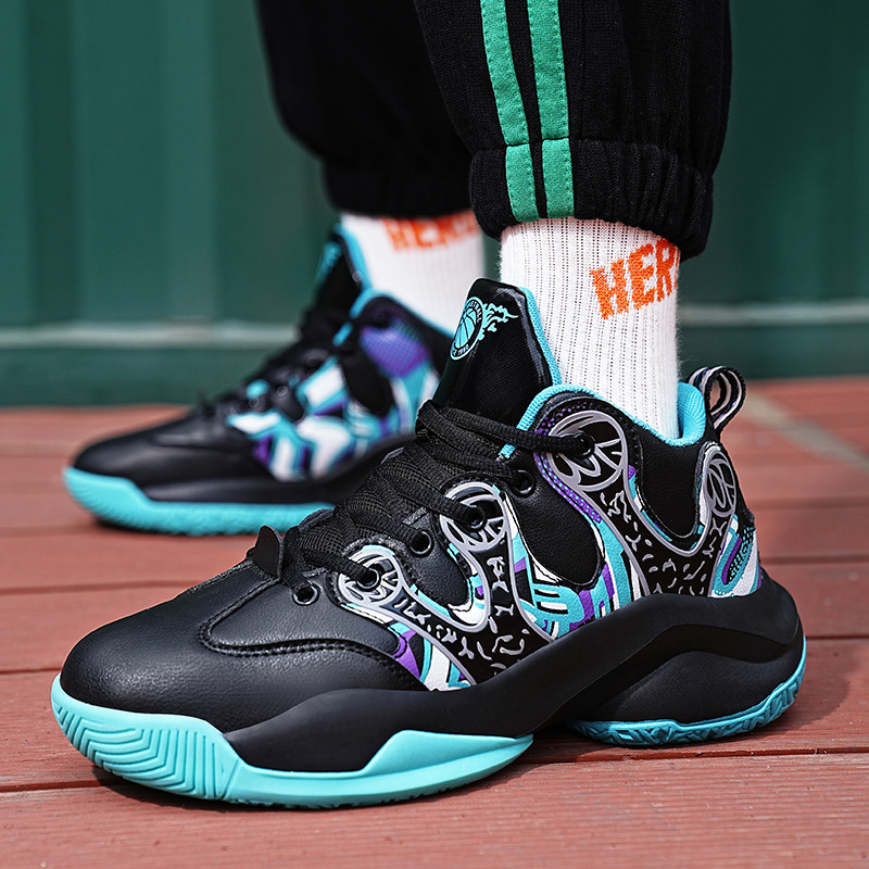 2023 m. Vyriški krepšinio bateliai, amortizatoriai, moteriški sportiniai bateliai, treniruotės Sportiniai vaikų krepšinio sportbačiai, 36–46 dydis