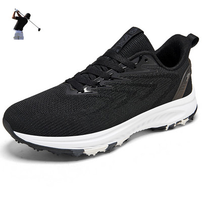 Pantofi de antrenament pentru jucători de golf noi, de lux, pentru bărbați, pantofi de sport ocazional pentru tineret, ușoare, pentru antrenament pentru jucători de golf