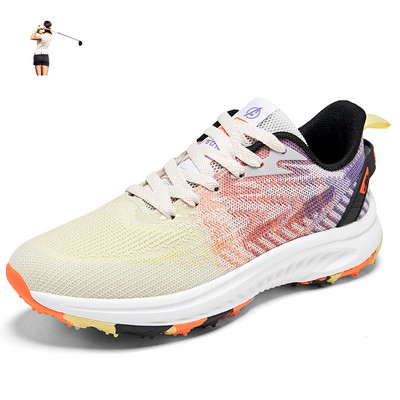 Дамски модни обувки за голф, дишащи момичета, леки тренировъчни спортни маратонки за голф, ежедневни луксозни обувки за голф в тенденция