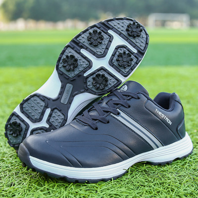 Нови обувки за голф Мъжки шипове Облекла за голф за мъже Професионални маратонки за ходене Луксозни обувки за фитнес